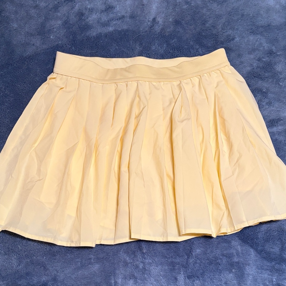 Women’s Pleated Yellow Skirt